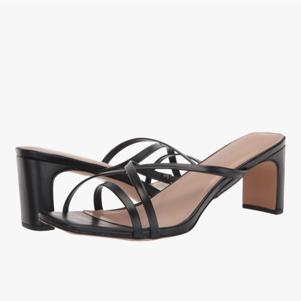The Drop Womans Amelie Strappy Square Toe Heeled Sandal Size 9.5